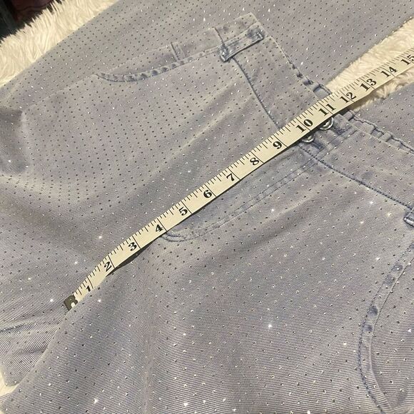 YFB Rhinestone Concert Ryker Wide Leg High Rise Jeans in Blue Small - Picture 5 of 9